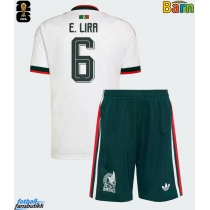 Mexico Erik Lira #6 Bortedraktsett Barn VM 2026 Kortermet (+ Korte bukser)